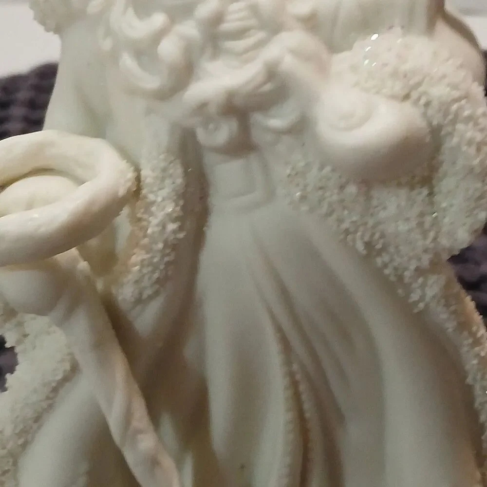Vintage K's Collection Father Christmas Holding Cane Presents 6